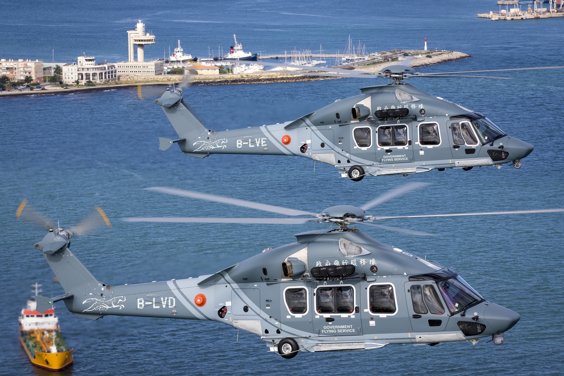 Hong Kong’s Government Flying Service Receive First H175s in Public Services Configuration ©Eric Raz
