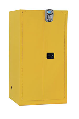 Safely Isolate Flammable Contents with the Keyless Entry Flammable Liquids Storage Cabinet from Snap-on Industrial