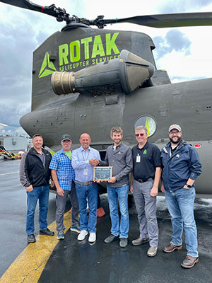 Columbia Helicopters Delivers Two CH-47D Chinooks to ROTAK Helicopter Services